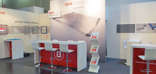 [Translate to Englisch:] Neuer Becktronic Messestand